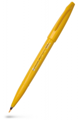 Pentel - Brush Sign Pen - Gul
