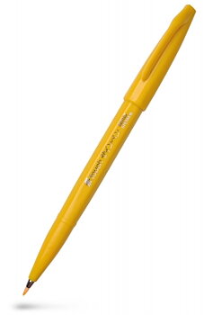 Pentel - Brush Sign Pen - Gul