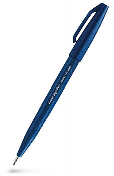 Pentel - Brush Sign Pen - Blue Black