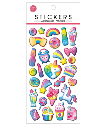 Stickers 3D pop-up regnbåge