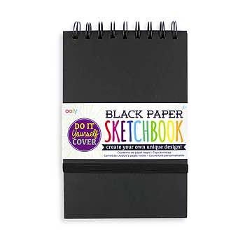 Sketch book -Svart  olika storlekar