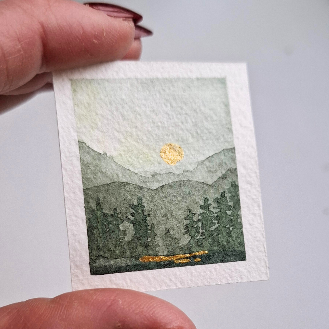 Miniart- Original - Fjäll -Gröna nyanser