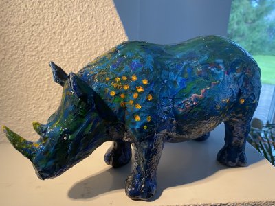 Noshörning - Rhino blue