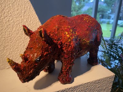 Noshörning - Rhino röd