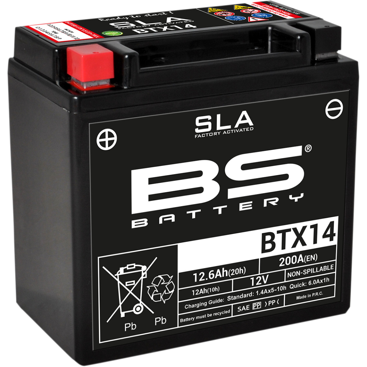 Batterie Lithium YTX14-BS Skyrich Moto BMW,Honda,Kawasaki,Suzuki