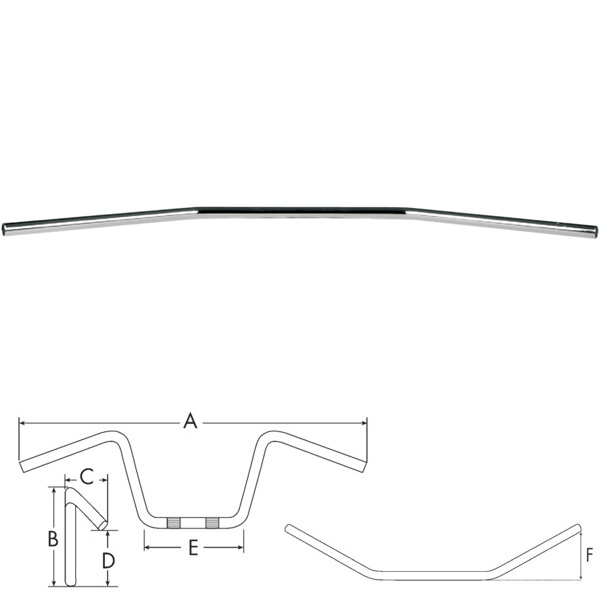 Drag Bar Long 22mm