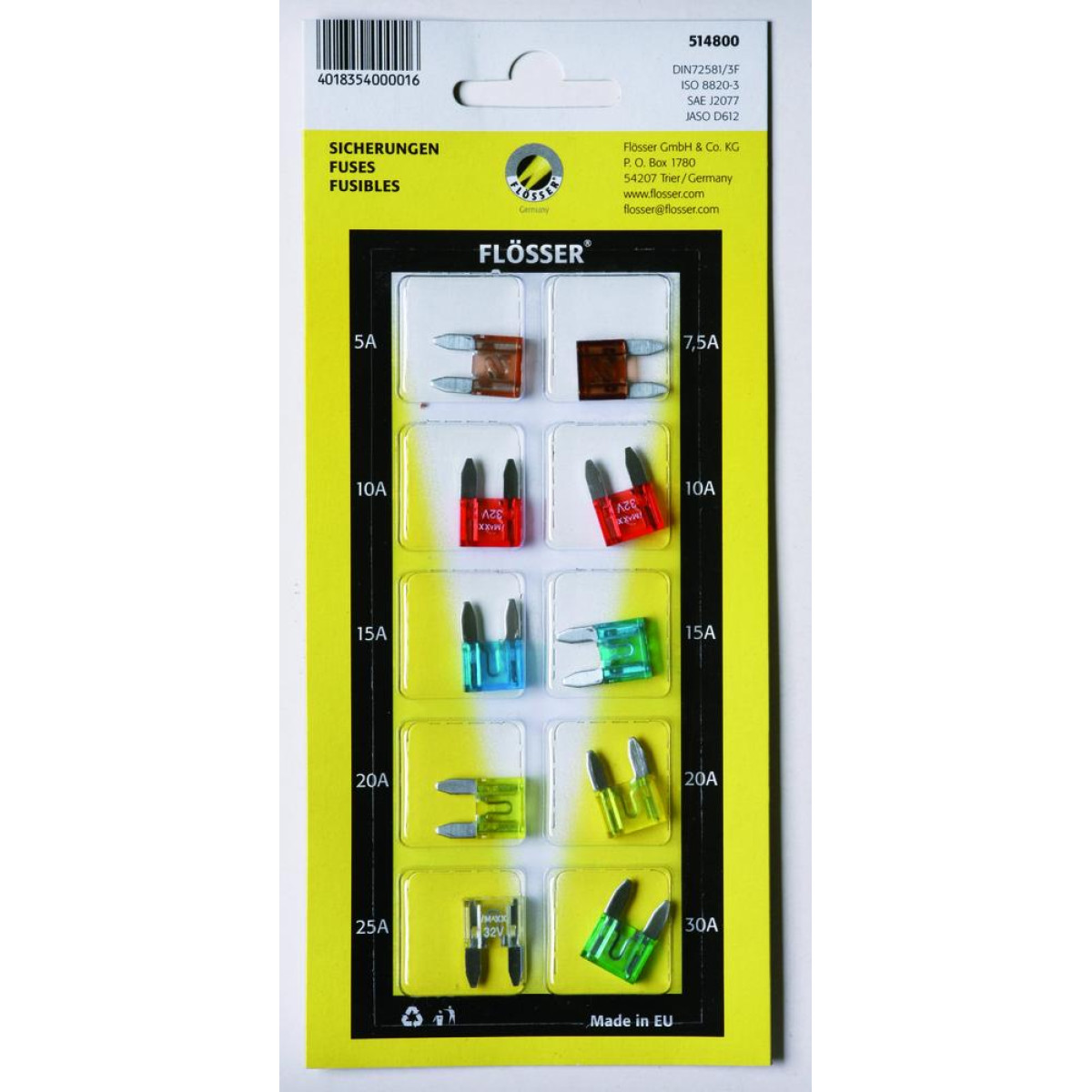 Säkringar 10-pack mini
