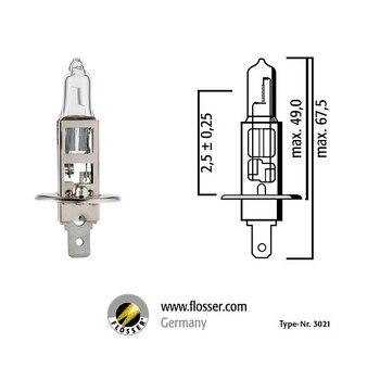 Glödlampa H1 55W P14,5s
