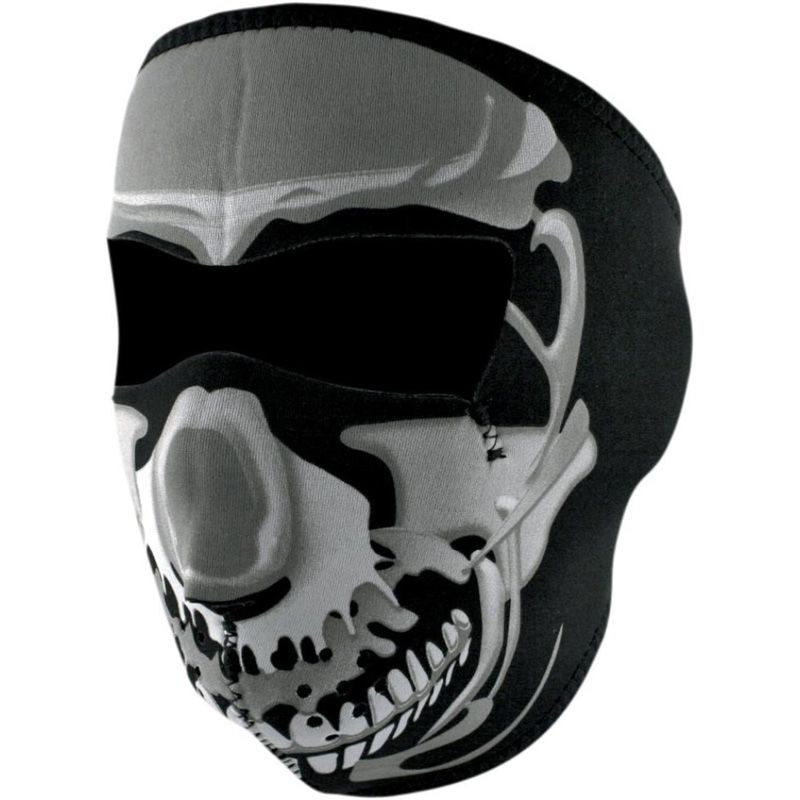 Zan Headgear helmask Chrome Skull