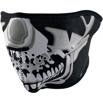 Zan Headgear halvmask Chrome Skull