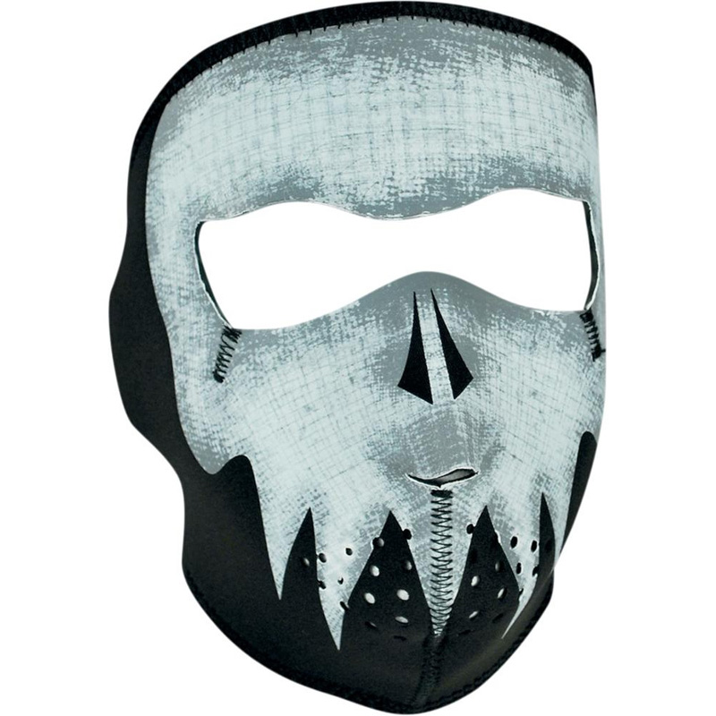 Zan Headgear helmask Gray Skull Glow