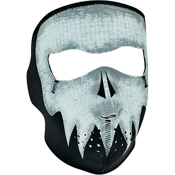 Zan Headgear helmask Gray Skull Glow