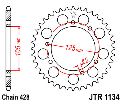 Drivpaket XT125R - 3