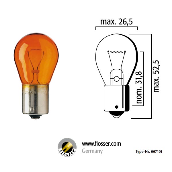 Glödlampa 21W BAU15S