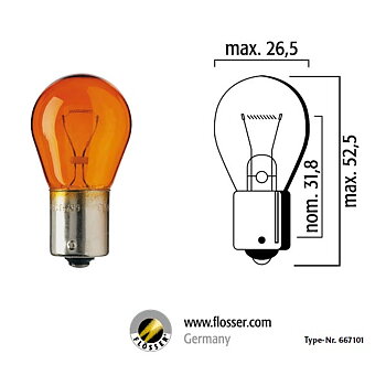 Glödlampa 21W BAU15S