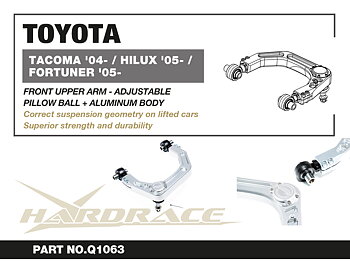 TOYOTA TACOMA '04-/ HILUX '05-/ FORTUNER '05-Justerbar  Främre Övre Bärarm - ALUMINUM BODY (Länklager) 2 St/Sats