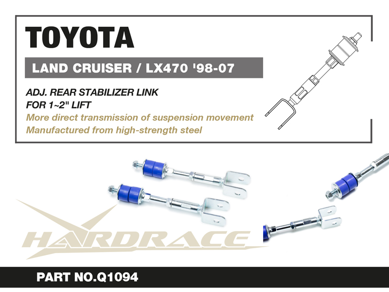 TOYOTA LAND CRUSIER '98-07/ LEXUS LX470 '98-07 BakreJusterbar  Stab Stag - 2 St/Sats LIFT 1~2 INCHES