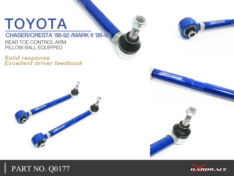 TOYOTA CHASER/CRESTA '88-92 /MARK II '88-96
REAR TOE CONTROL ARM
(PILLOW BALL) - 2PCS/SET