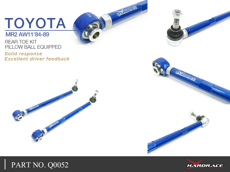 TOYOTA MR2 AW10/11 '84-86
REAR TOE KIT
(PILLOW BALL) - 2PCS/SET