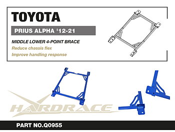TOYOTA PRIUS ALPHA '12-21 MIDDLE LOWER 4 POINTS BRACE - 1 St/Sats