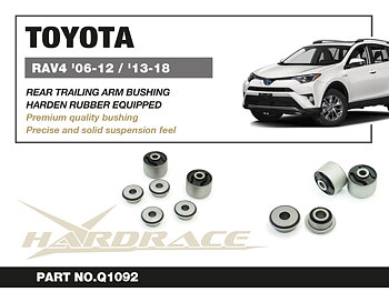 TOYOTA RAV4 '06-18/ HARRIER '13-20/ LEXUS NX '14-21 Bakre Länkarm Bussning KIT (Hårdare Gummi) - 6 St/Sats