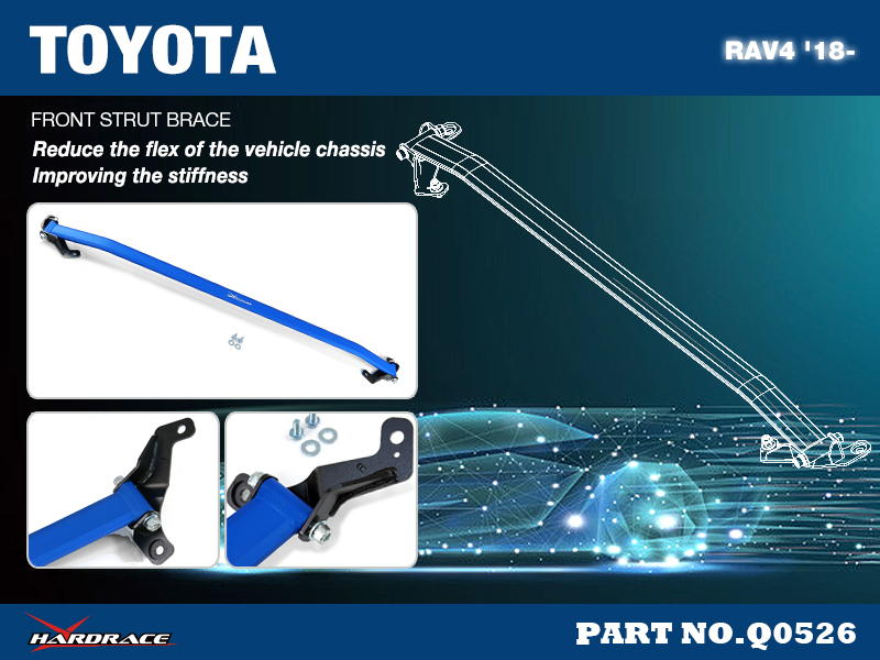 TOYOTA RAV4 '18-
Främre Fjäderben BRACE - 1 St/Sats