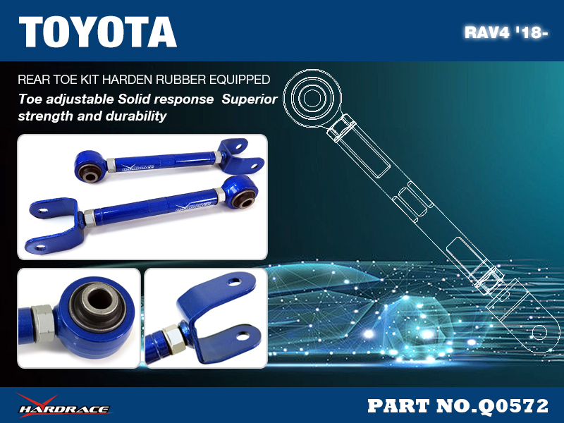 TOYOTA RAV4 '18-
Bakre TOE KIT 
(Hårdare Gummi) - 2 St/Sats