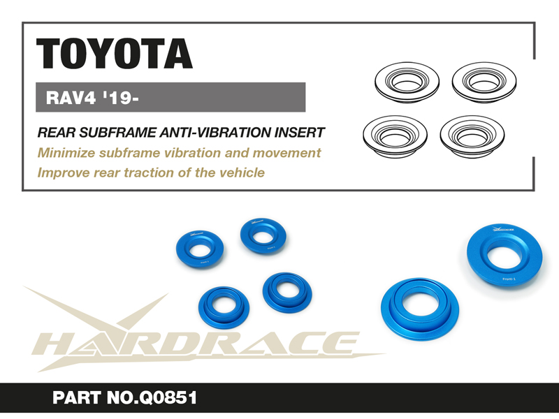 TOYOTA RAV4 '19-
Bakre SUBFRAME ANTI-VIBRATION INSERT - 4 St/Sats