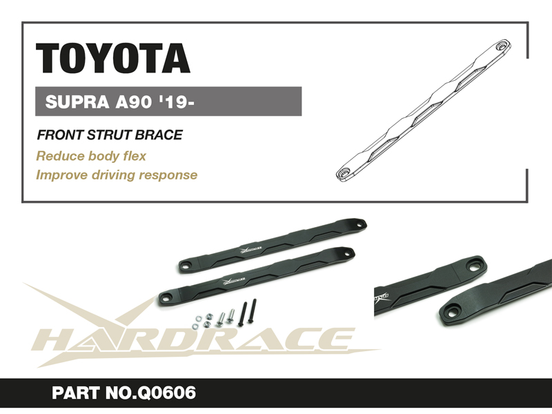 TOYOTA SUPRA A90 '19-
FRONT STRUT BRACE - 2PCS/SET