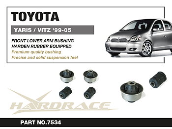 TOYOTA VIOS '03- /YARIS '99-05Främre Bärarm Bussning(Hårdare Gummi) - 4 St/Sats