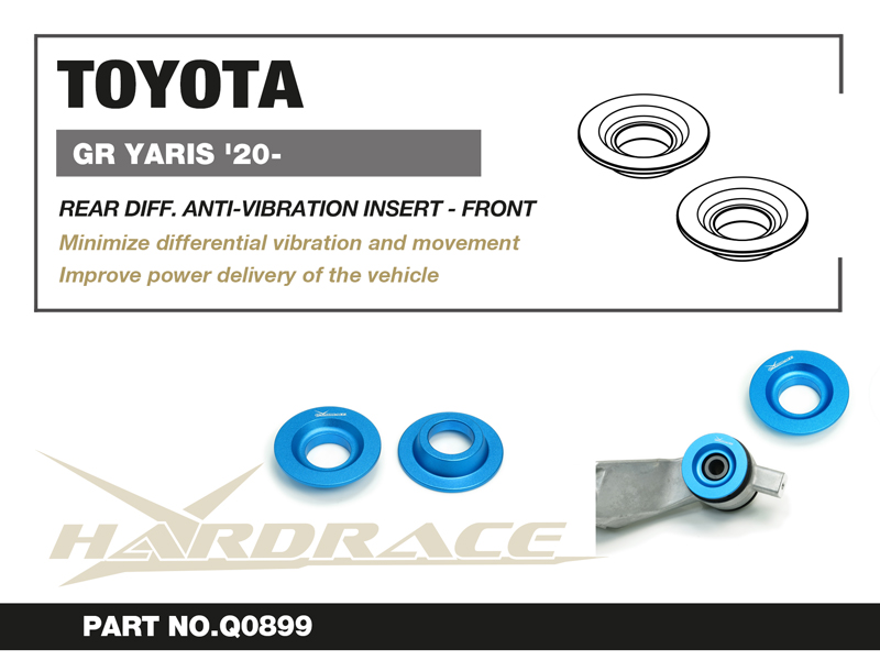 TOYOTA GR YARIS '20-
REAR DIFF. ANTI-VIBRATION INSERT - FRONT 
2PCS/SET