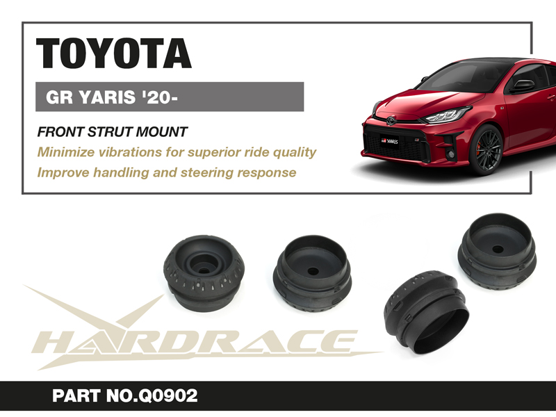 TOYOTA GR YARIS '20-/ YARIS XP210 '20- FRONT STRUT MOUNT HARDEN RUBBER - 2PCS/SET