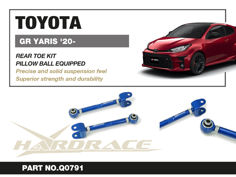 TOYOTA GR YARIS '20-
REAR FRONT TOE KIT
(PILLOW BALL) - 2PCS/SET