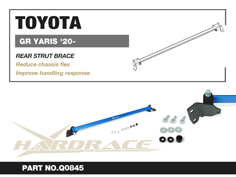 TOYOTA GR YARIS '20-
REAR STRUT BRACE - 1PCS/SET
