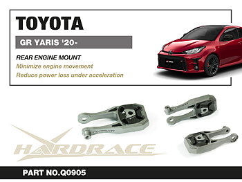 TOYOTA GR YARIS '20- GXPA16 
Bakre Motorfäste
(Hårdare Gummi) - 1 St/Sats
