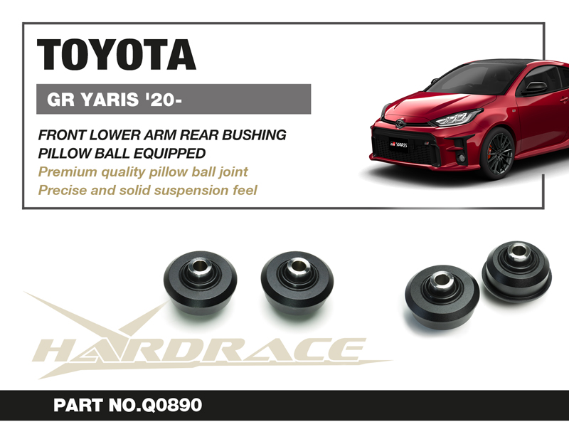 TOYOTA GR YARIS '20-
FRONT LOWER ARM REAR BUSHING
(PILLOW BALL) - 2PCS/SET