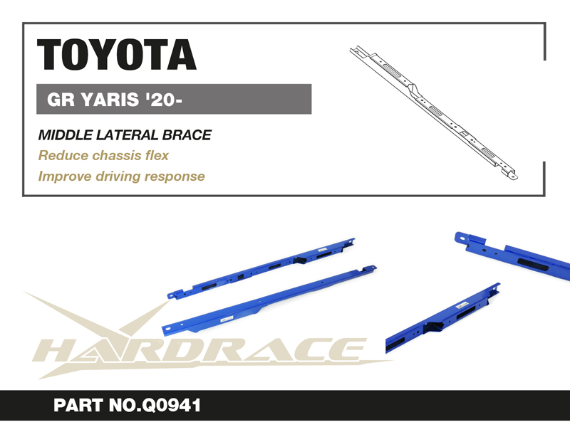 TOYOTA GR YARIS '20- MIDDLE Sido BRACE - 2 St/Sats