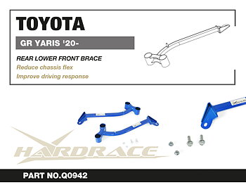 TOYOTA GR YARIS '20- Bakre LOWER - Främre BRACE - 2 St/Sats