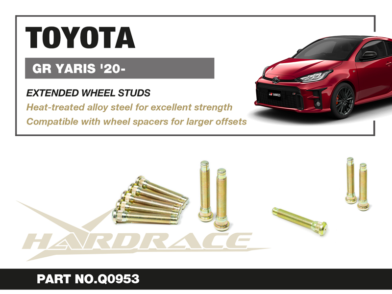 TOYOTA GR YARIS '20- EXTENDED WHEEL STUDS - 20 St/Sats