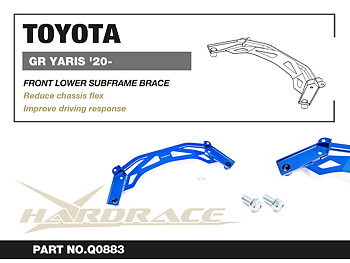 TOYOTA GR YARIS '20- Främre LOWER SUB-FRAME BRACE - 1 St/Sats