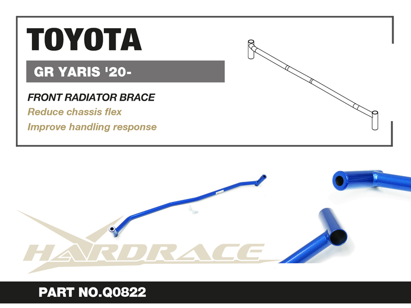 TOYOTA GR YARIS '20- FRONT RADIATOR BRACE - 1PCS/SET