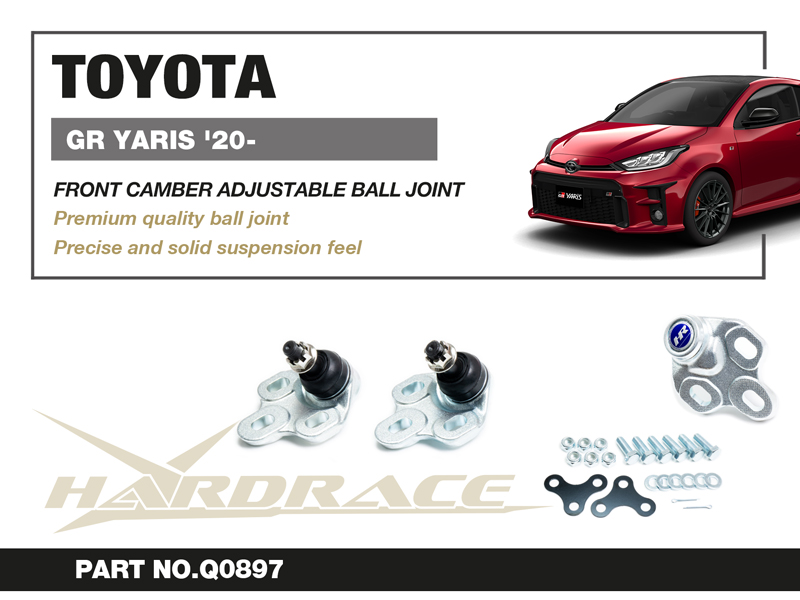 TOYOTA GR YARIS '20- FRONT LOWER BALL JOINT CAMBER ADJUSTABLE - 2PCS/SET