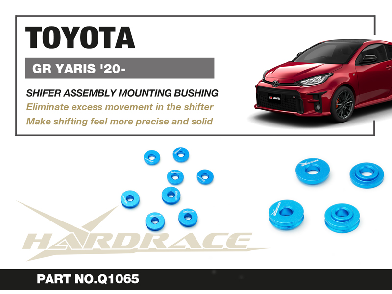 TOYOTA GR YARIS '20- SHIFTER ASSEMBLY FästeING Bussning SOLID ALUMINUM - 8 St/Sats