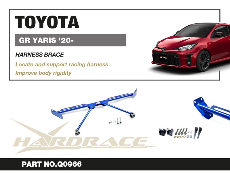 TOYOTA GR YARIS '20- HARNESS BRACE - 3PCS/SET