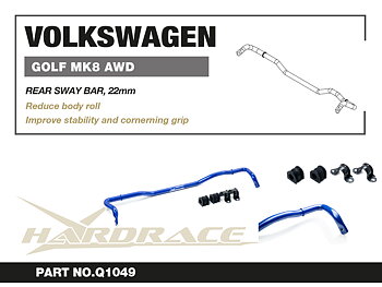 VW GOLF '21- MK8 AWD Bakre kränghämmare, 25.4mm - 5 St/Sats
