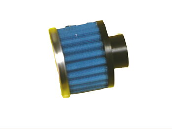 JR Filter Cylindriskt, Anslutningsdiameter 13, Kromad Topp