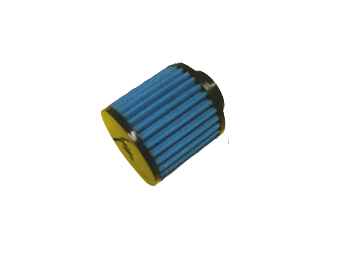 JR Filter Cylindriskt, Anslutningsdiameter 35, Svart Gummitopp
