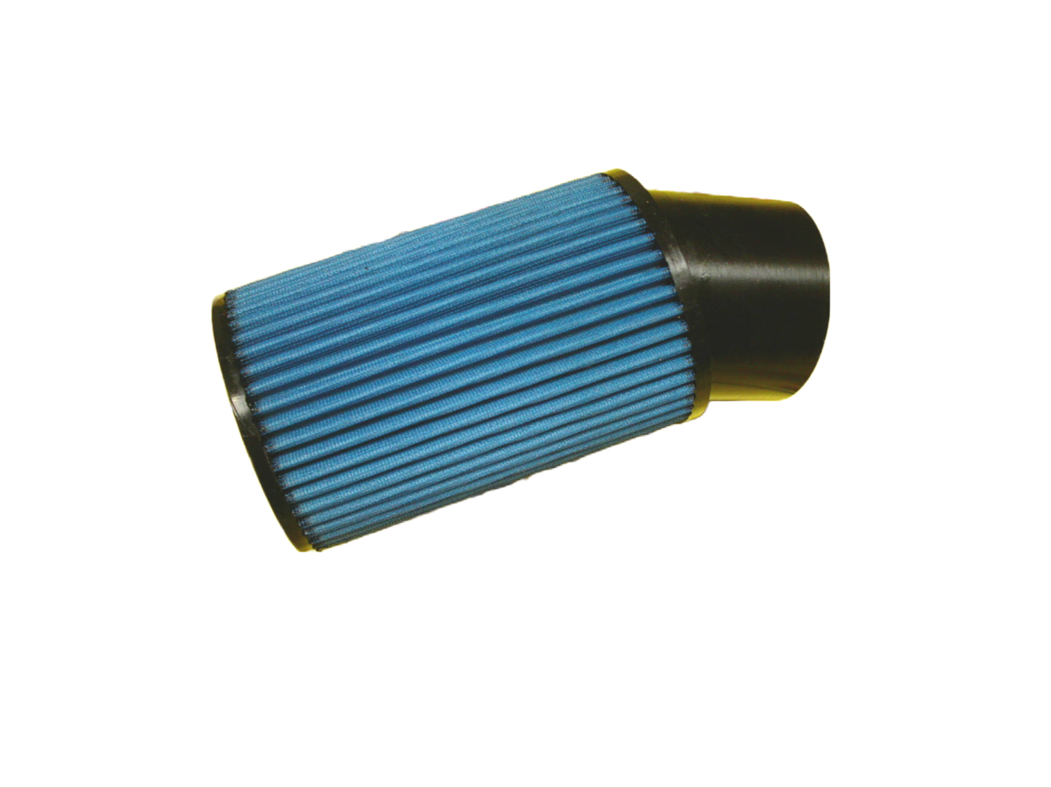 JR Filter Cylindrical, Connection diameter 65, Black Rubber Top