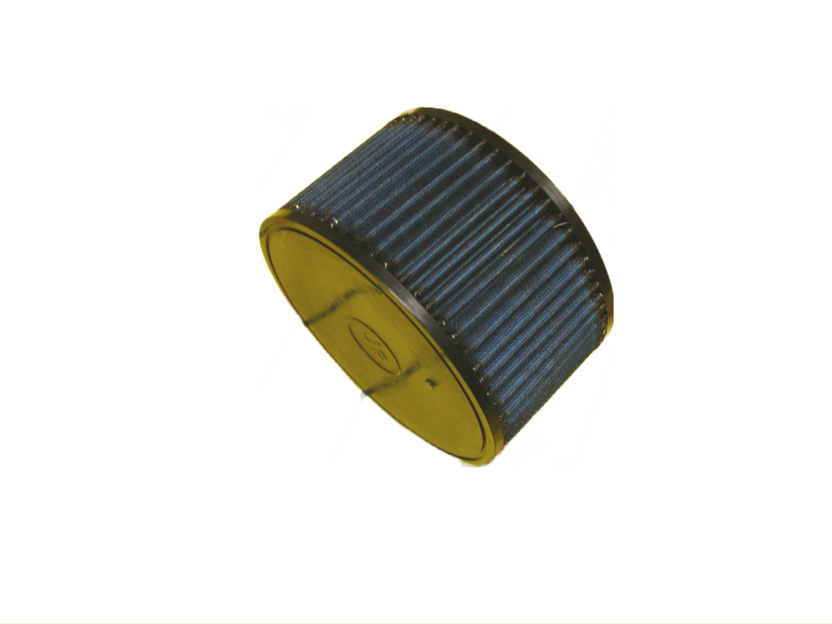 JR Filter Cylindriskt, Anslutningsdiameter 70, Svart Gummitopp