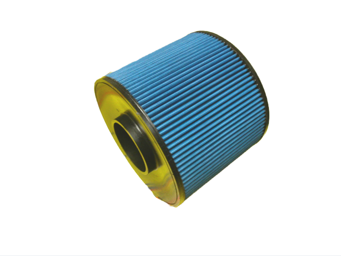 JR Filter Cylindrical, Connection diameter 75, Black Rubber top